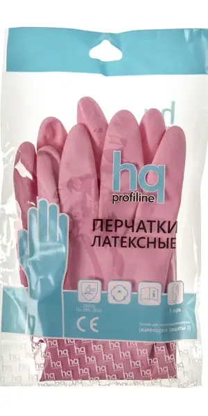 Перчатки латексные HQ Profiline размер S цвет красный
