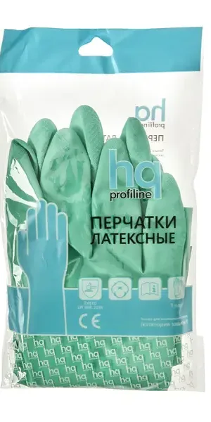 Перчатки латексные HQ Profiline размер XL цвет зеленый