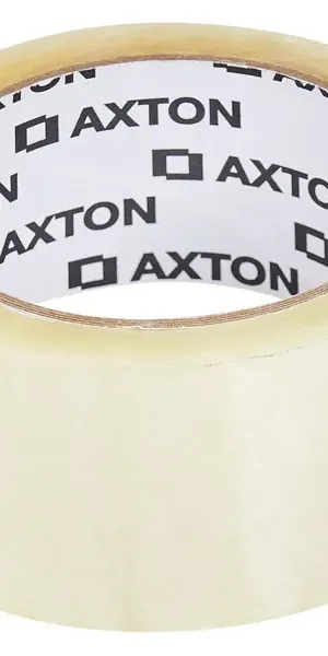 Лента клейкая упаковочная Axton 48 мм x 66 м 45 мкм прозрачная