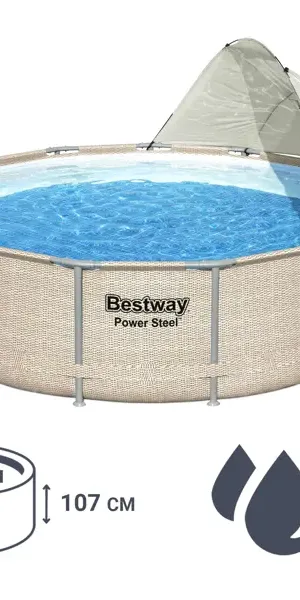 Бассейн каркасный Bestway 5614V BW ø396 h107 см 11133 л