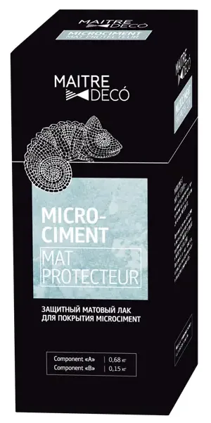 Защитный лак для микроцемента Maitre Deco «Microciment Protecteur» 2 компонента 0.83 кг