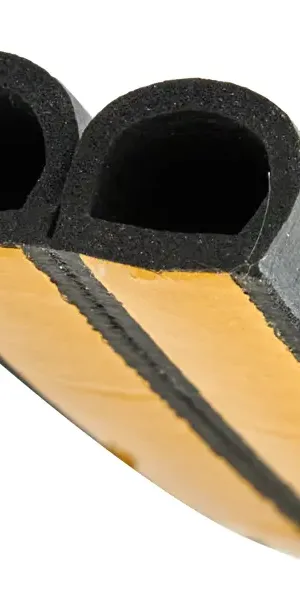 EPDM уплотнитель D 14x12 мм черный 6 м