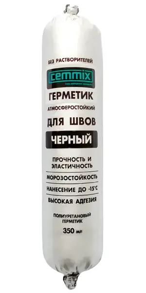 Клей-герметик для швов Cemmix 350 мл черный