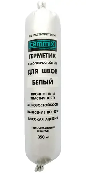 Клей-герметик для швов Cemmix 350 мл белый