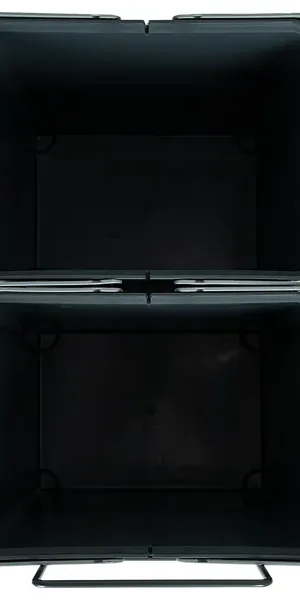Контейнер для мусора Aff выдвижной двухсекционный 2x18 л 31x42x46 см пластик цвет серый