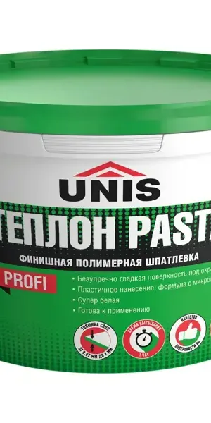 Шпатлевка полимерная финишная Unis Теплон Pasta 5 кг