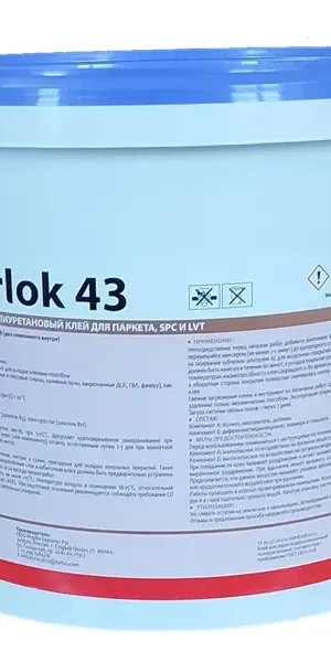 Клей для паркета/SPC/LVT Arlok43 двухкомпонентный 6кг