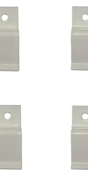 Кронштейн для москитной сетки металлический 4 шт. цвет белый