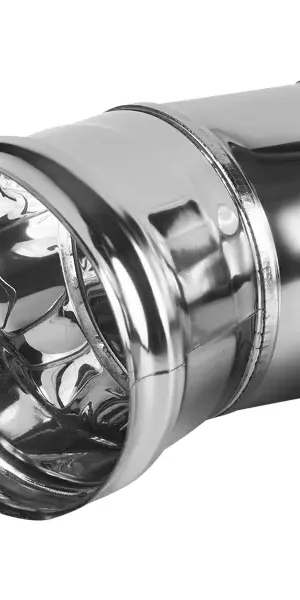 Отвод для дымохода D110 255x255 мм нержавеющая сталь AISI 430x0.5 мм
