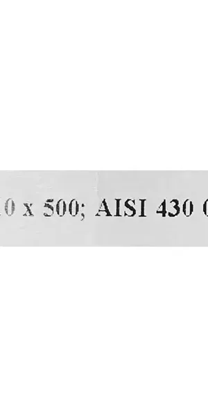 Труба для дымохода D110 0.5 м нержавеющая сталь AISI 430x0.5 мм