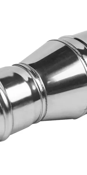Переходник для дымохода D110 220x110 мм нержавеющая сталь AISI 430x0.5 мм