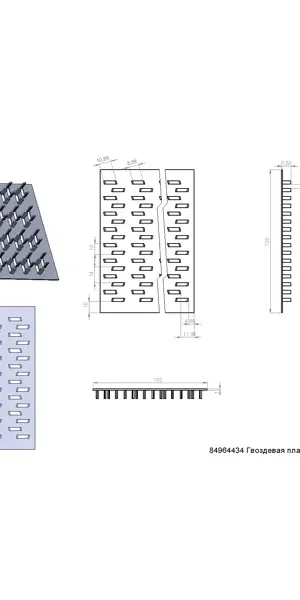 Пластина гвоздевая PSE 129x152x1
