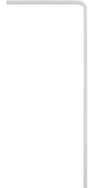 Кронштейн мебельный белый 80x180x20x4 мм