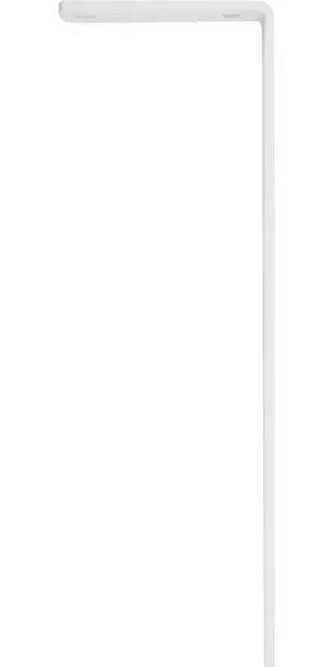 Кронштейн мебельный белый 80x240x20x4 мм