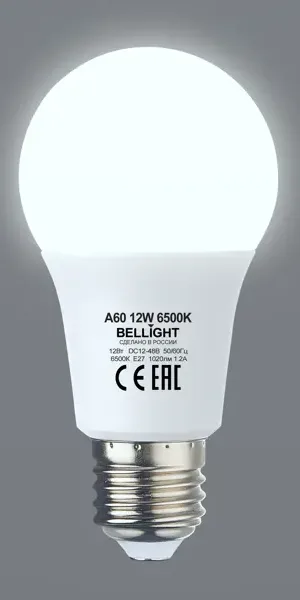 Лампочка светодиодная Bellight Е27 12 Вт 12-48 В холодный белый свет