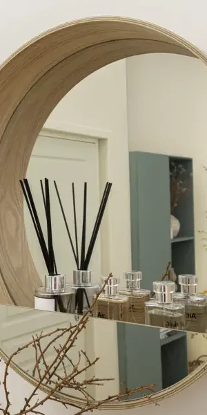 Зеркало декоративное Inspire Nordik Tableto Oak круг 56 см