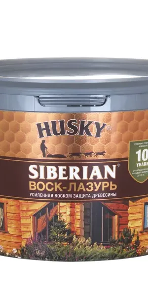 Воск-лазурь Husky Siberian полуматовый палисандр 2.5