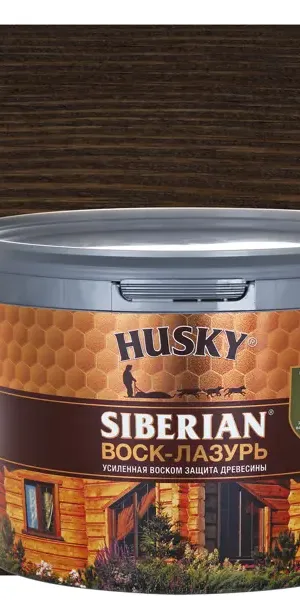 Воск-лазурь Husky Siberian полуматовый палисандр 2.5