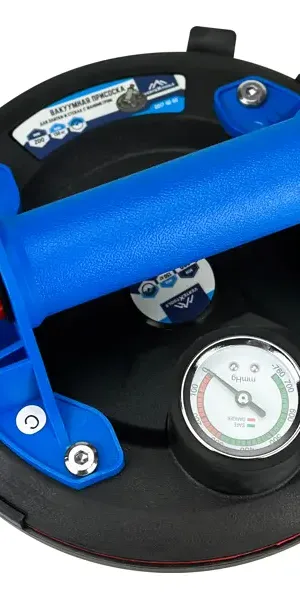 Присоска для плитки Vertextools 17-02-02 с манометром 200 мм до 130 кг
