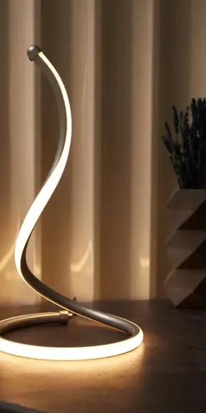 Настольная лампа светодиодная Rexant Spiral Uno теплый белый свет цвет белый