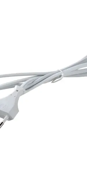 Провод с евроштекером Duwi 220 В без заземления 2.5 А цвет белый 1.5 м