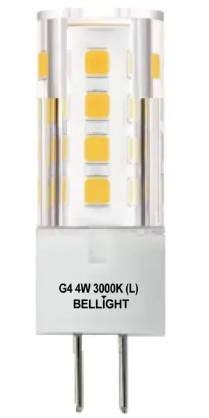 Лампа светодиодная Bellight G4 220-240 В 4 Вт капсула матовая 320 лм теплый белый свет