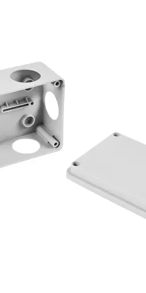 Распределительная коробка открытая Lexman 120x80x50 мм 6 вводов IP55 цвет серый