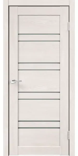 Дверь межкомнатная со стеклом Лайн 1 70x200 см Hardflex цвет дуб тернер белый без замка, без петель
