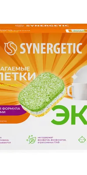 Таблетки для посудомоечной машины Synergetic 25 шт