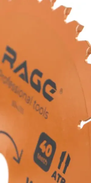 Диск пильный по дереву Rage 40Т 216x30x2.4 мм, кольца 25.4/20/16