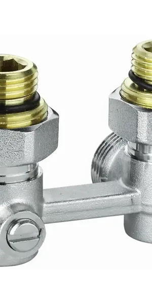 Узел нижнего подключения угловой Н-образный Спец 1/2"x3/4" латунь