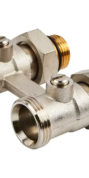 Узел нижнего подключения прямой Н-образный Спец 1/2"x3/4" латунь