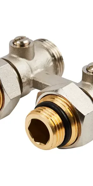 Узел нижнего подключения прямой Н-образный Спец 1/2"x3/4" латунь
