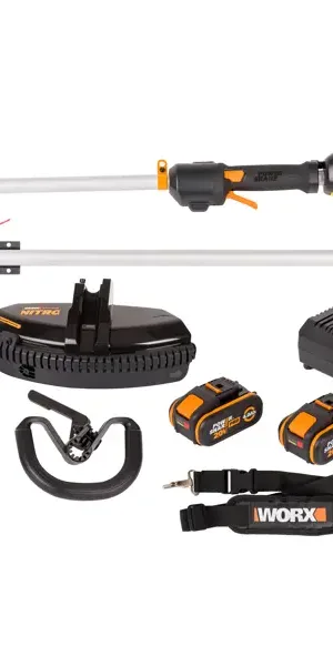 Триммер аккумуляторный бесщёточный Worx WG186E.1 40 В АКБ и ЗУ входит в комплект