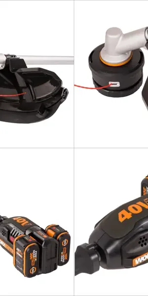Триммер аккумуляторный бесщёточный Worx WG186E.1 40 В АКБ и ЗУ входит в комплект