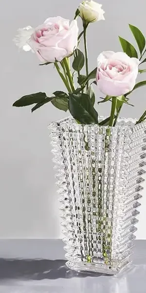 Ваза Crystal стекло цвет прозрачный 22.5 см