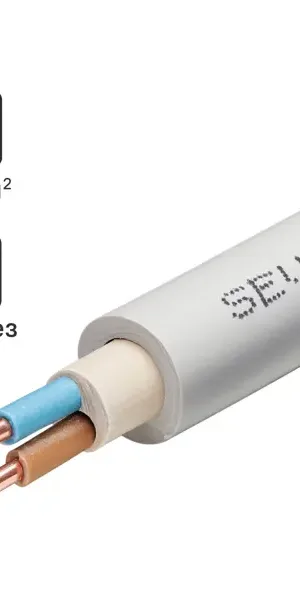 Кабель Севкабель NYM нг-LS 2x1.5 на отрез м