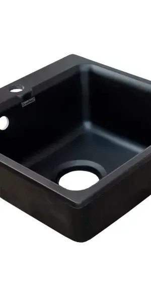 Мойка для кухни врезная Granfest Smart GF-SM 430 43x43 см глубина чаши 17 см мраморная крошка цвет черный
