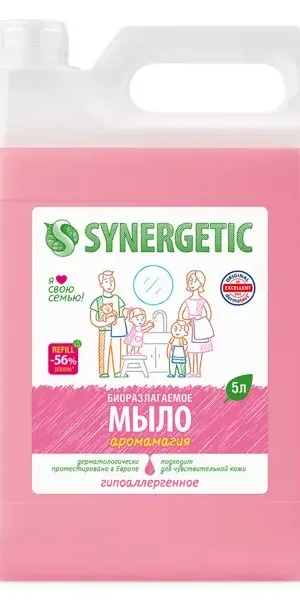 Мыло жидкое для рук Synergetic аромамагия 5л