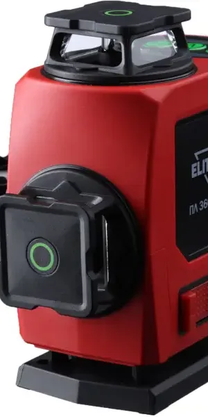 Нивелир лазерный Elitech 360-4-ЗЕЛ зеленый луч, 25 м