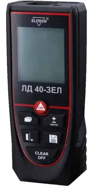 Дальномер лазерный Elitech 40Л-ЗЕЛ, 40 м