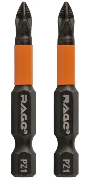 Бита магнитная Rage 554158 PZ1x50 мм, 2 шт.