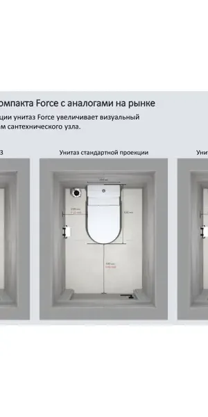 Унитаз-компакт AM.PM Force C9F8600LMSC безободковый сиденье с микролифтом двойной смыв