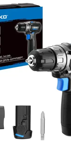 Дрель-шуруповерт аккумуляторная Deko ZKCD12V PRO 084-1015, 12 В Li-ion 2x2 Ач