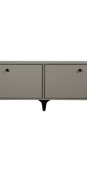 Тумба под телевизор Kub Моно 140x36x32 см ЛДСП цвет серый