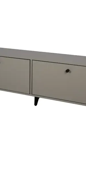 Тумба под телевизор Kub Моно 140x36x32 см ЛДСП цвет серый