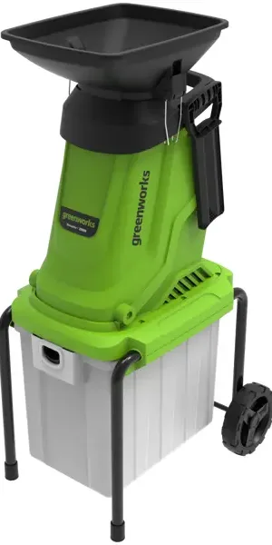Измельчитель садовый электрический Greenworks 2800 Вт