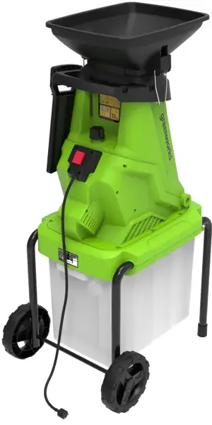 Измельчитель садовый электрический Greenworks 2800 Вт