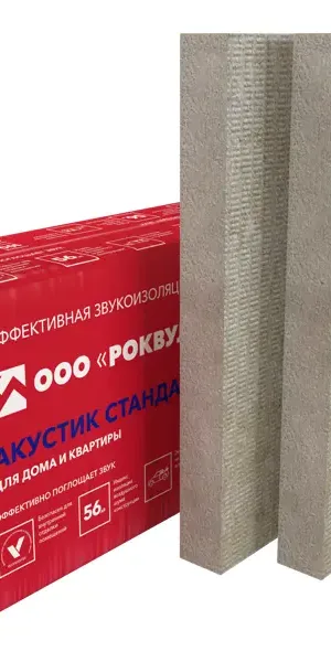 Звукоизоляция Rockwool Акустик 100 мм 5 шт 600x1000 мм 3 м²
