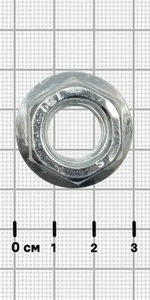 Гайка шестигранная М14 DIN 6923 сталь оцинкованная 2 шт.